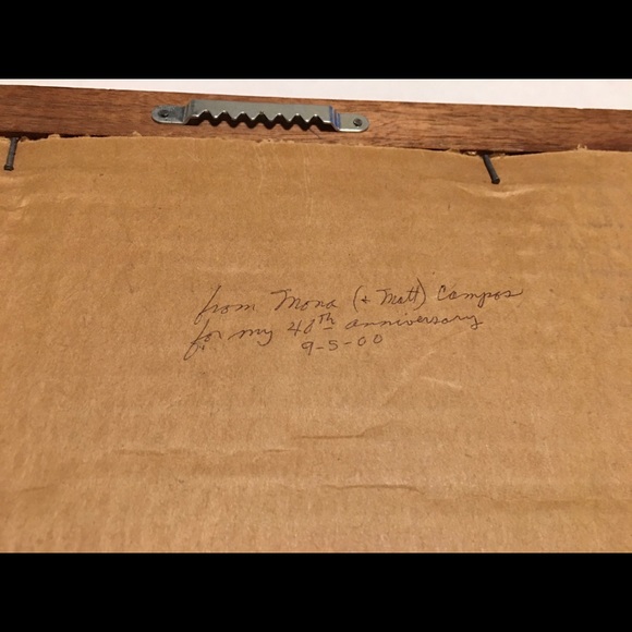 Framed embroidery art for marriage - Picture 4 of 4